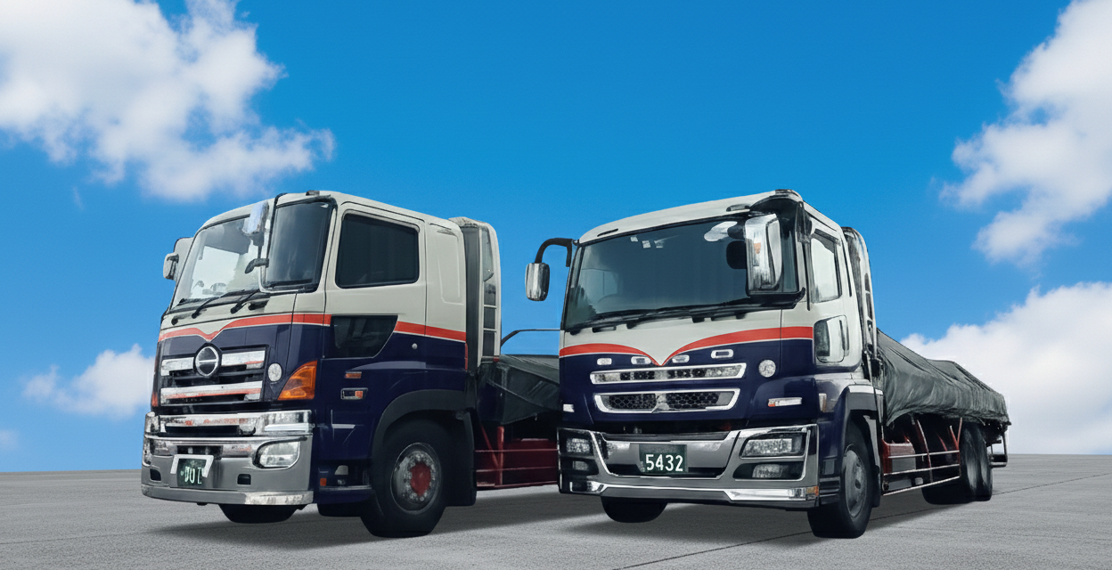 山本運送 鋼材輸送トラック